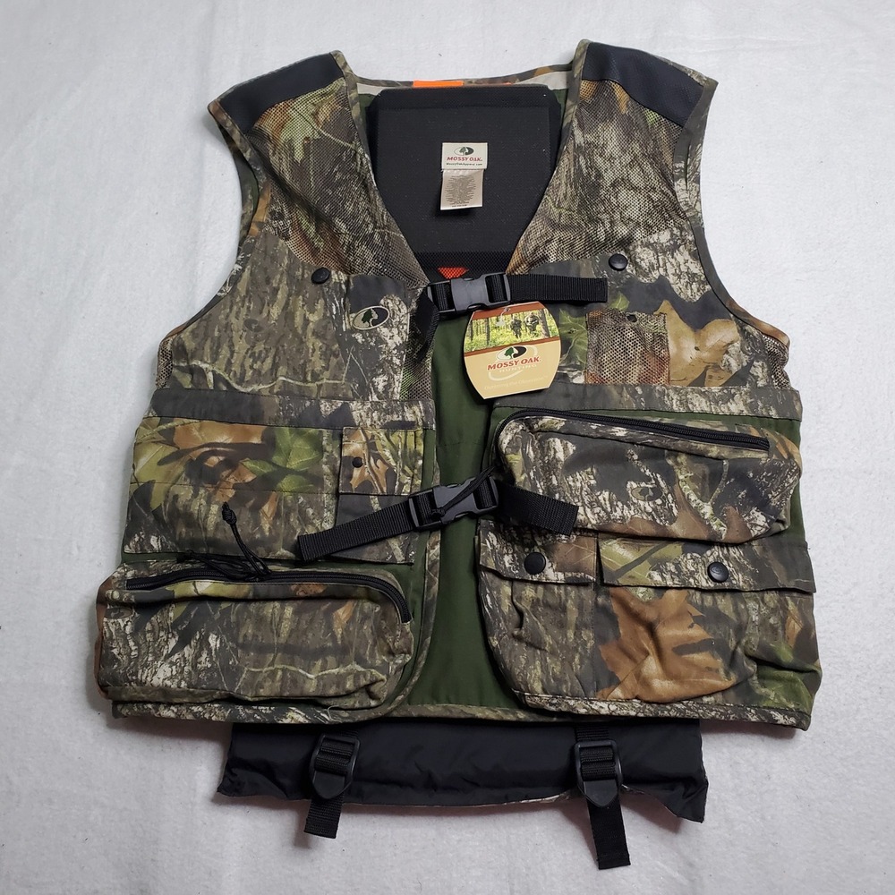 Mossy Oak Mens Strut Zone Turkey Vest Camo Breakup 4441 Removable Cushion S/M